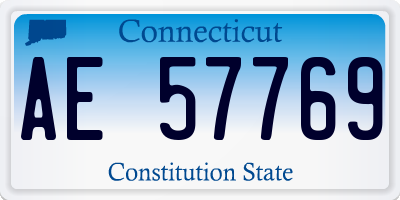 CT license plate AE57769