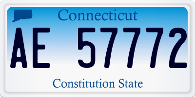 CT license plate AE57772