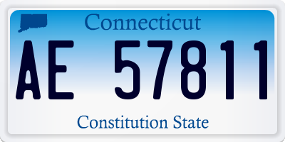 CT license plate AE57811