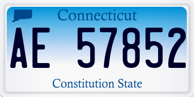 CT license plate AE57852