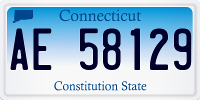 CT license plate AE58129