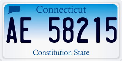 CT license plate AE58215