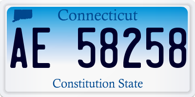 CT license plate AE58258