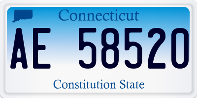 CT license plate AE58520