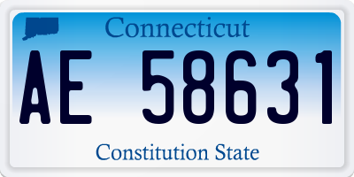 CT license plate AE58631