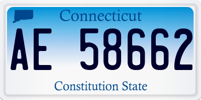CT license plate AE58662
