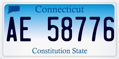 CT license plate AE58776