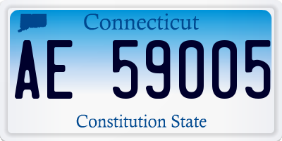 CT license plate AE59005