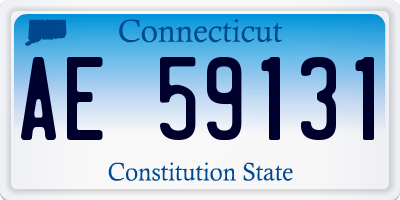 CT license plate AE59131