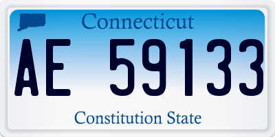 CT license plate AE59133