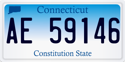 CT license plate AE59146