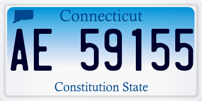CT license plate AE59155
