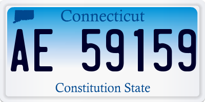 CT license plate AE59159
