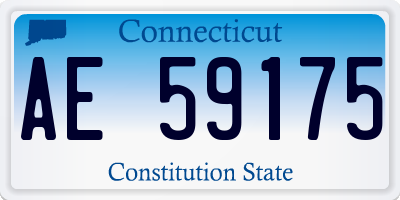 CT license plate AE59175