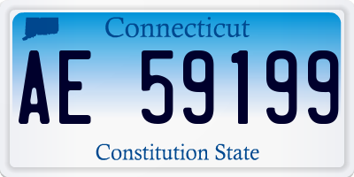 CT license plate AE59199