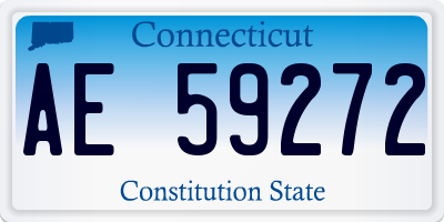 CT license plate AE59272