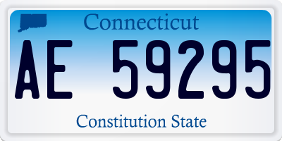 CT license plate AE59295