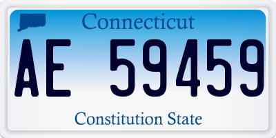 CT license plate AE59459