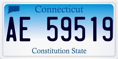 CT license plate AE59519