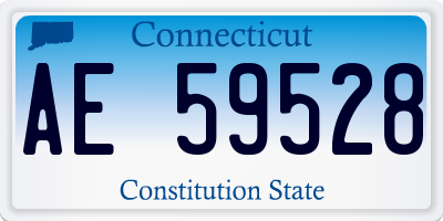CT license plate AE59528
