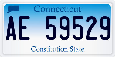 CT license plate AE59529