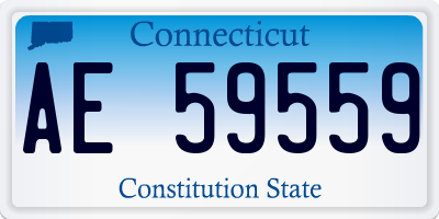 CT license plate AE59559