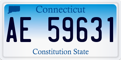 CT license plate AE59631