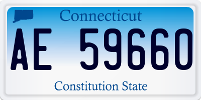 CT license plate AE59660