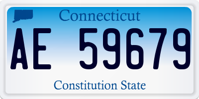 CT license plate AE59679