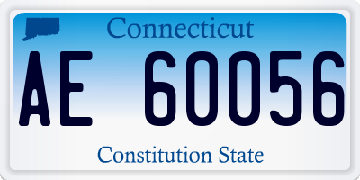 CT license plate AE60056
