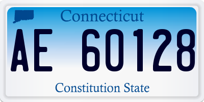 CT license plate AE60128