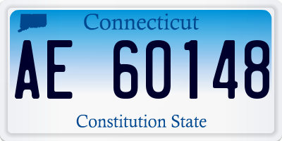 CT license plate AE60148