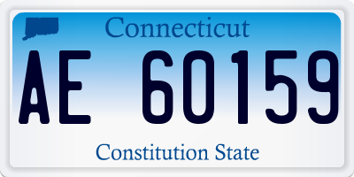 CT license plate AE60159