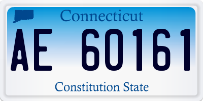 CT license plate AE60161