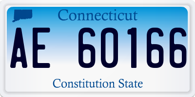 CT license plate AE60166