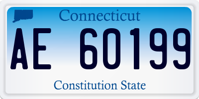 CT license plate AE60199