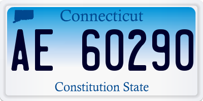 CT license plate AE60290