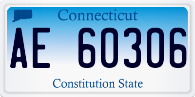 CT license plate AE60306