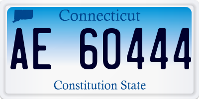 CT license plate AE60444