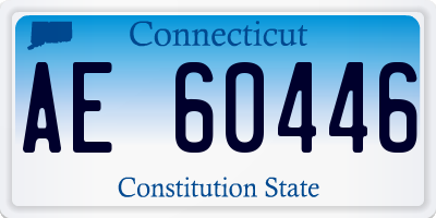 CT license plate AE60446