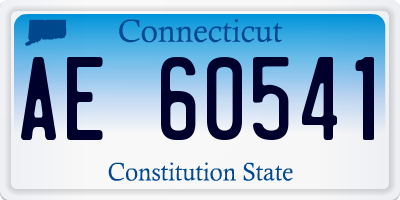 CT license plate AE60541