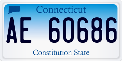 CT license plate AE60686