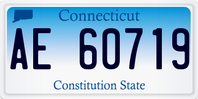 CT license plate AE60719