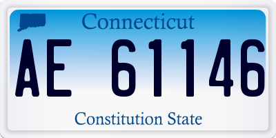 CT license plate AE61146