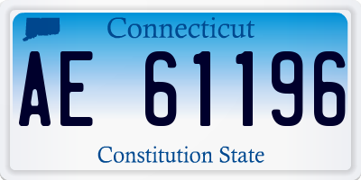 CT license plate AE61196