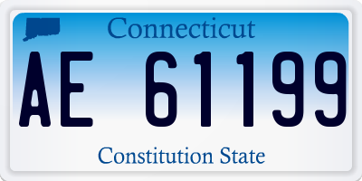 CT license plate AE61199