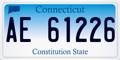 CT license plate AE61226