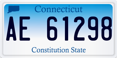 CT license plate AE61298