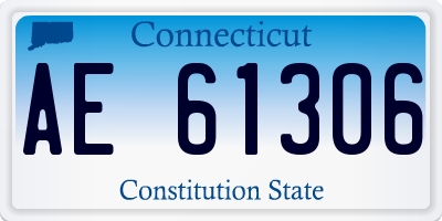 CT license plate AE61306