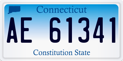 CT license plate AE61341